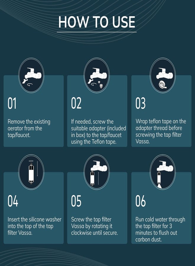 روبوست فلتر مياه الدش/الحنفية المنزلي المتين من فاسا، 15 مرحلة (أسود) | يقلل من تساقط الشعر وجفاف البشرة وتراكم الترسبات الكلسية | فلتر مياه عسرة للحنفية والدش والدش اليدوي | يتضمن طقم التركيب ودليل المستخدم - Image 4